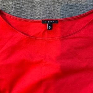 Red cotton blend long-sleeved dress. Barely worn. Fitted and super cute